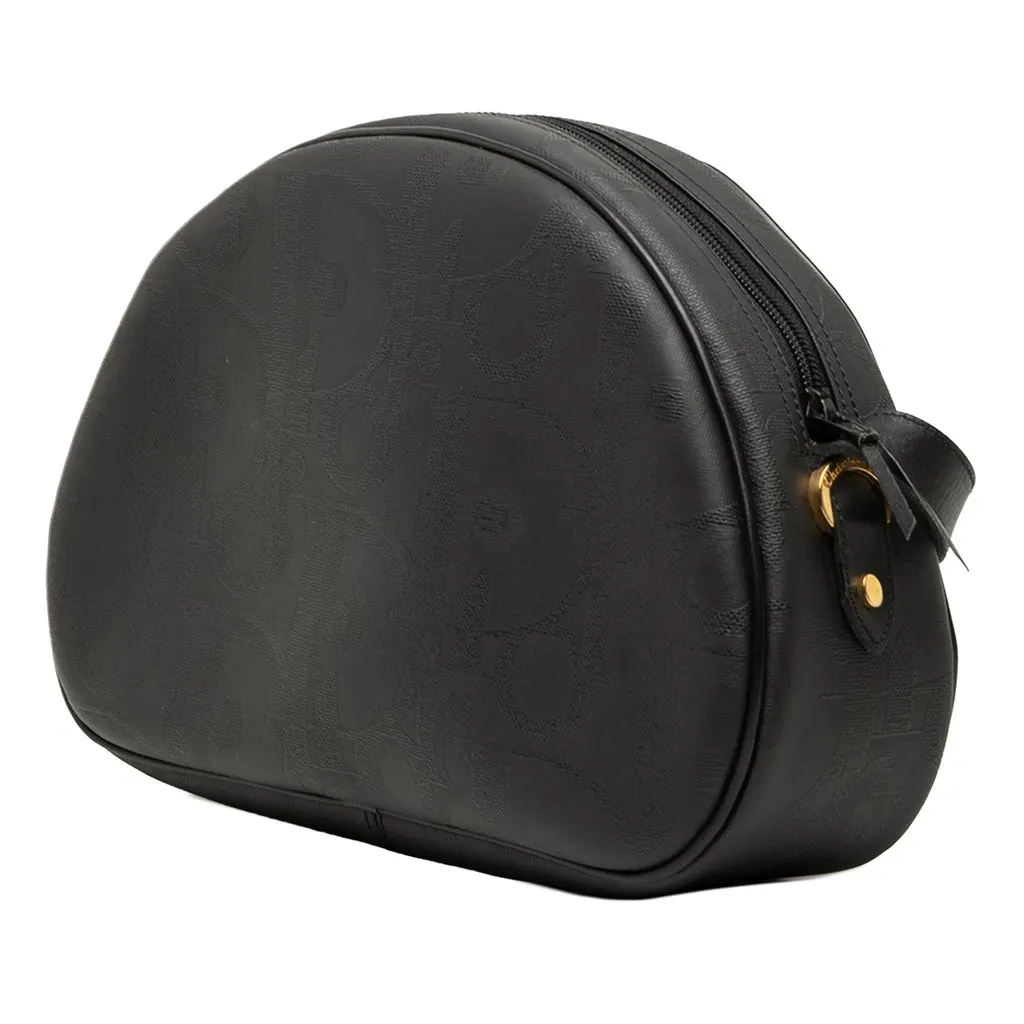 Dior Oblique Trotter Coated Canvas Crossbody Black Very good - Back View