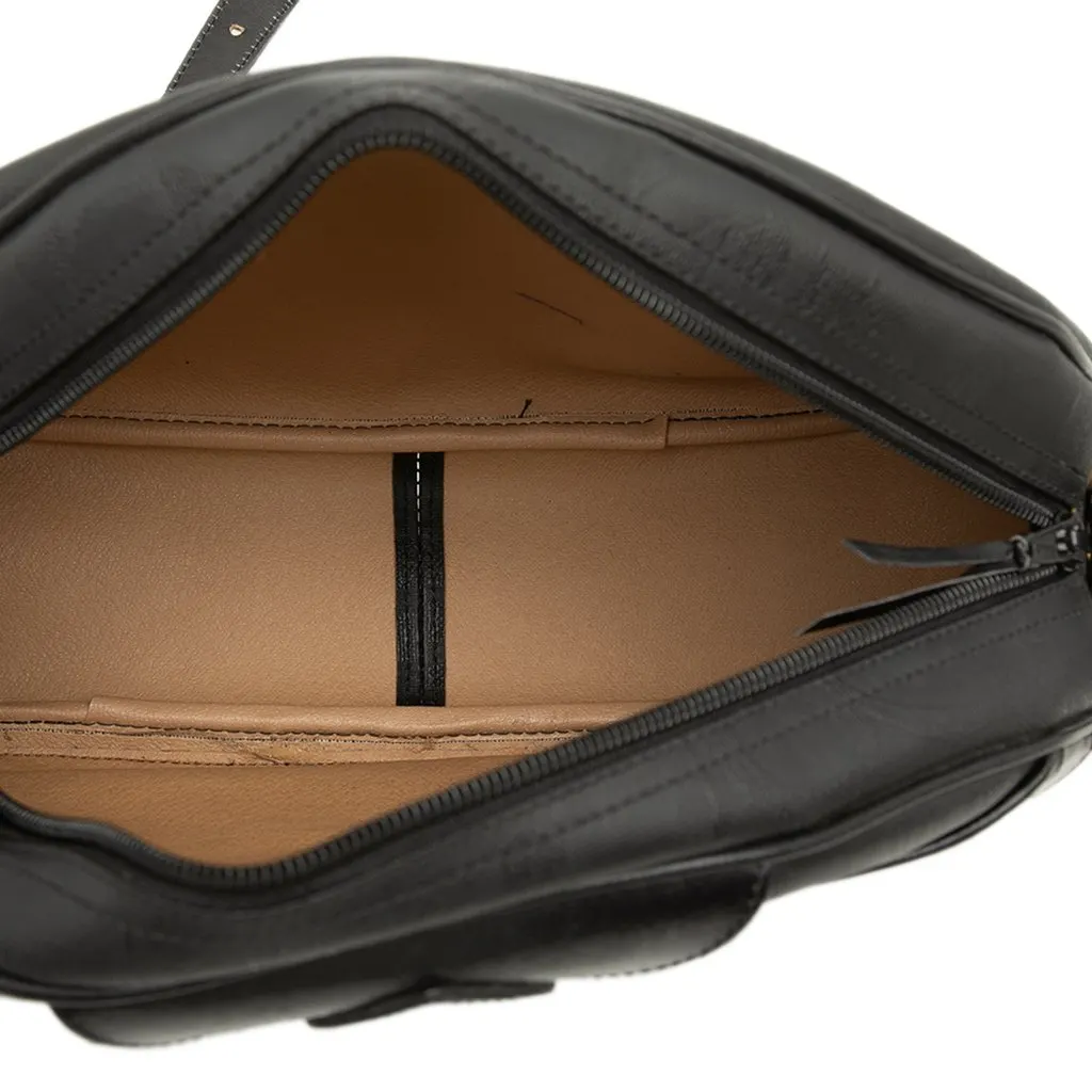 Dior Oblique Trotter Coated Canvas Crossbody Black Very good - Model View