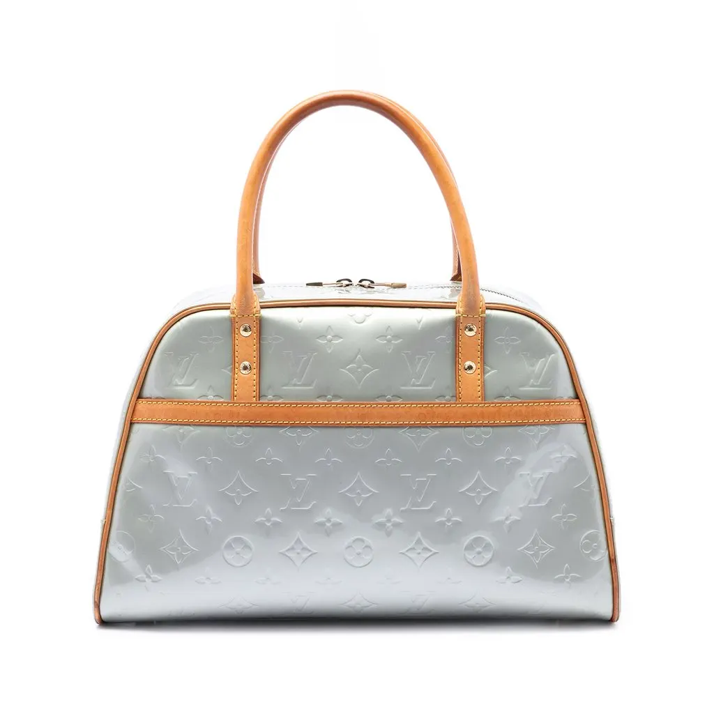 Louis Vuitton Monogram Vernis Tompkins Square Silver Leather Good - Front View