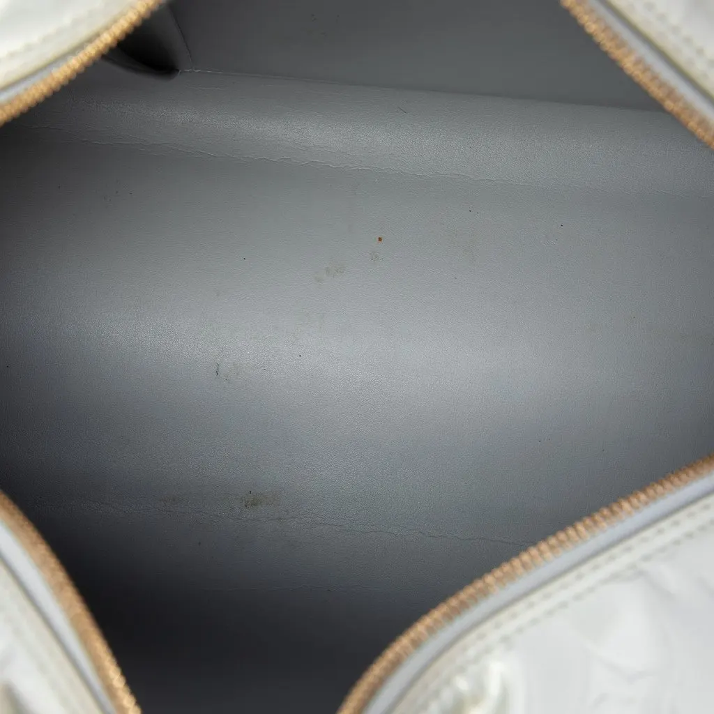 Louis Vuitton Monogram Vernis Tompkins Square Silver Leather Good - Model View