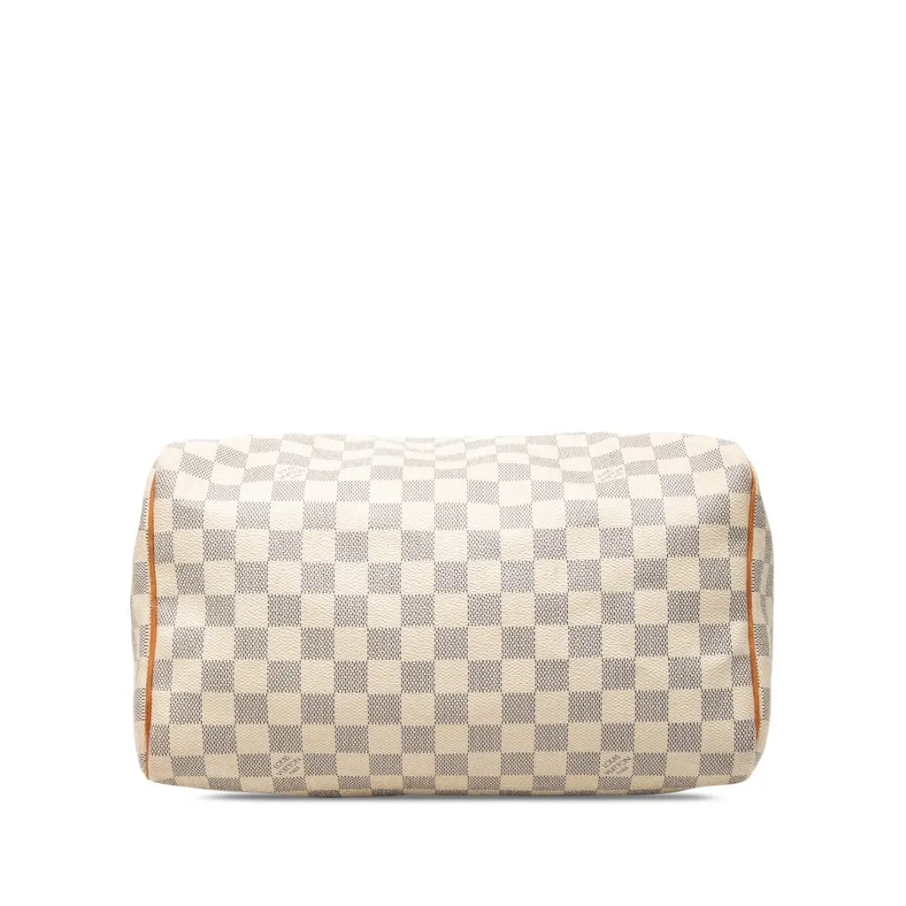 Louis Vuitton Damier Azur Speedy 30 White Canvas Very good - Inside View