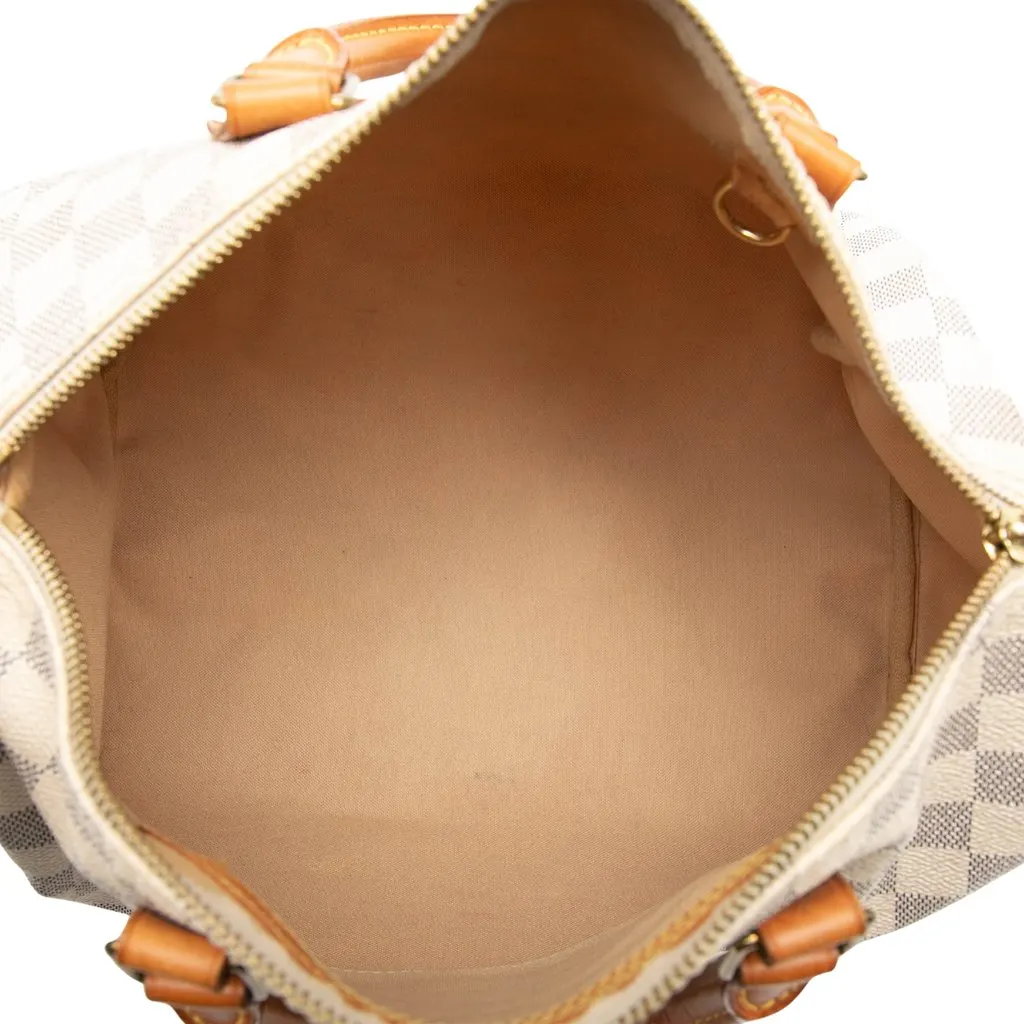 Louis Vuitton Damier Azur Speedy 30 White Canvas Very good - Model View