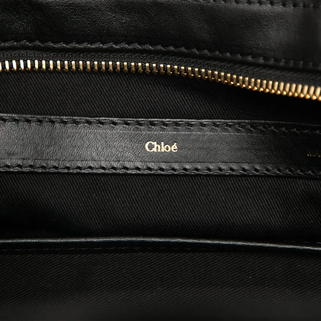 Chloé Small Bicolor Leather Alice Satchel Beige Leather Very good - Box View