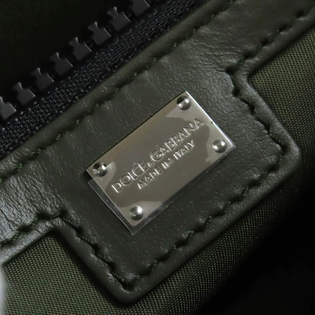 Dolce & Gabbana Large Nylon Logo Edge Shopper Green Very good - Box View