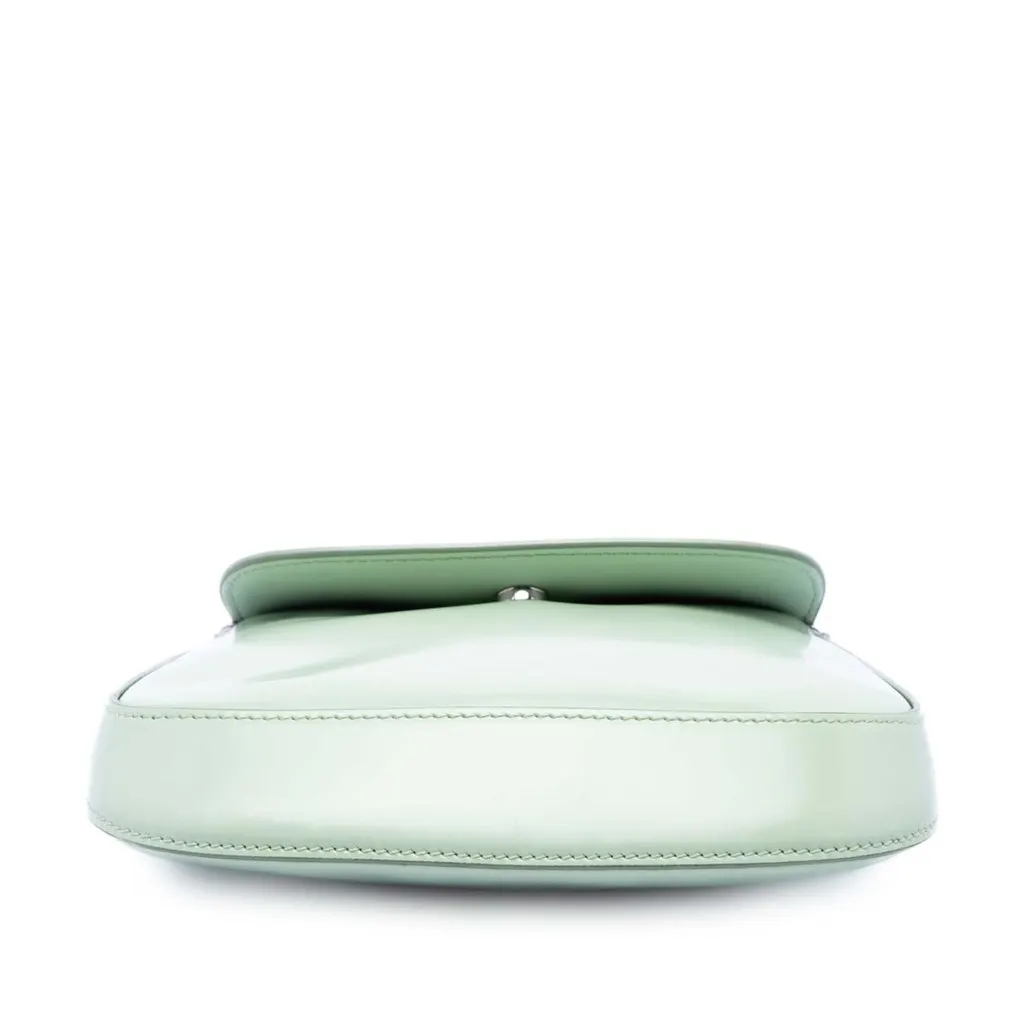 Prada Mini Brushed Leather Cleo Bag Green Leather Very good - Inside View