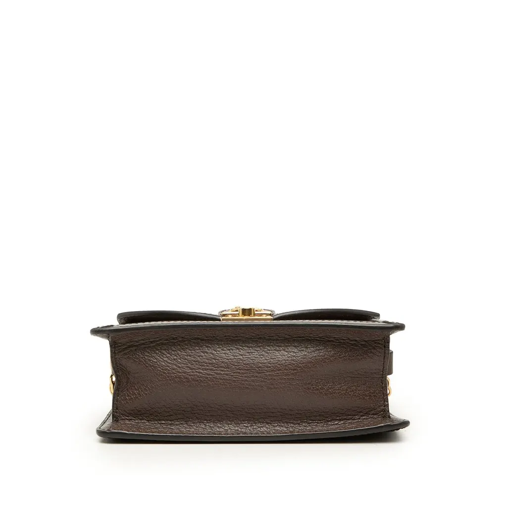 Gucci Small GG Supreme Web Ophidia Top Handle Bag Beige Very good - Inside View