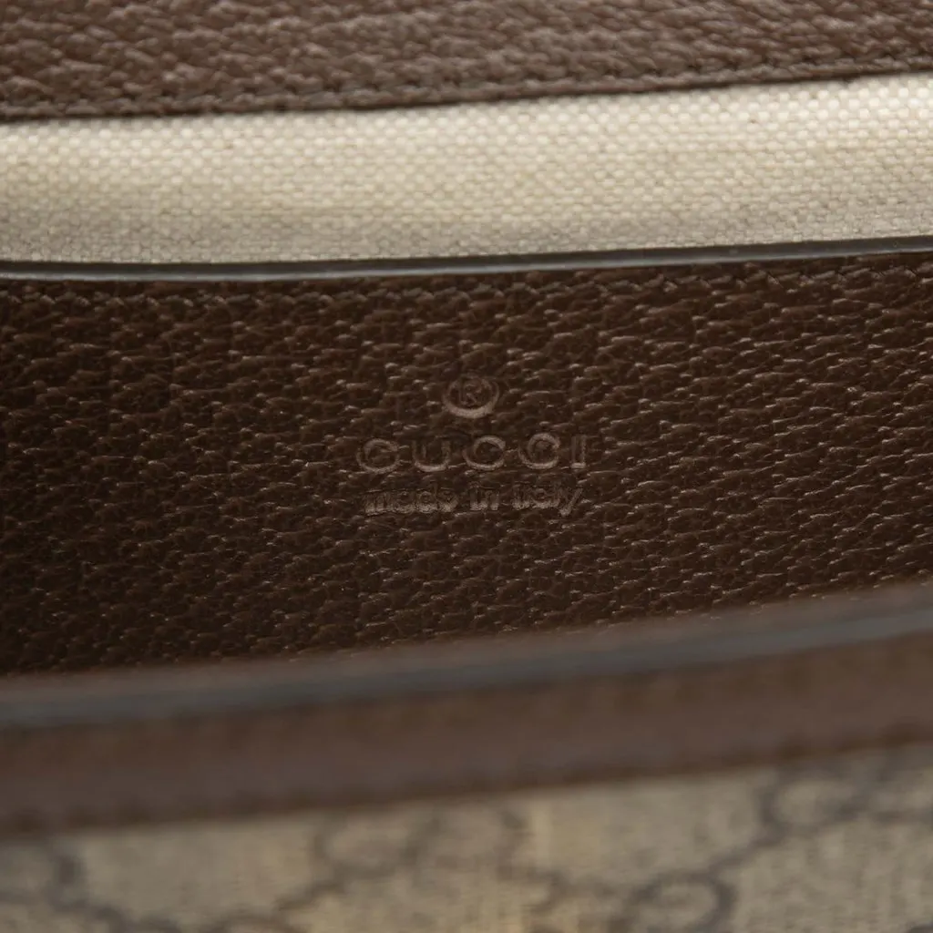 Gucci Small GG Supreme Web Ophidia Top Handle Bag Beige Very good - Box View