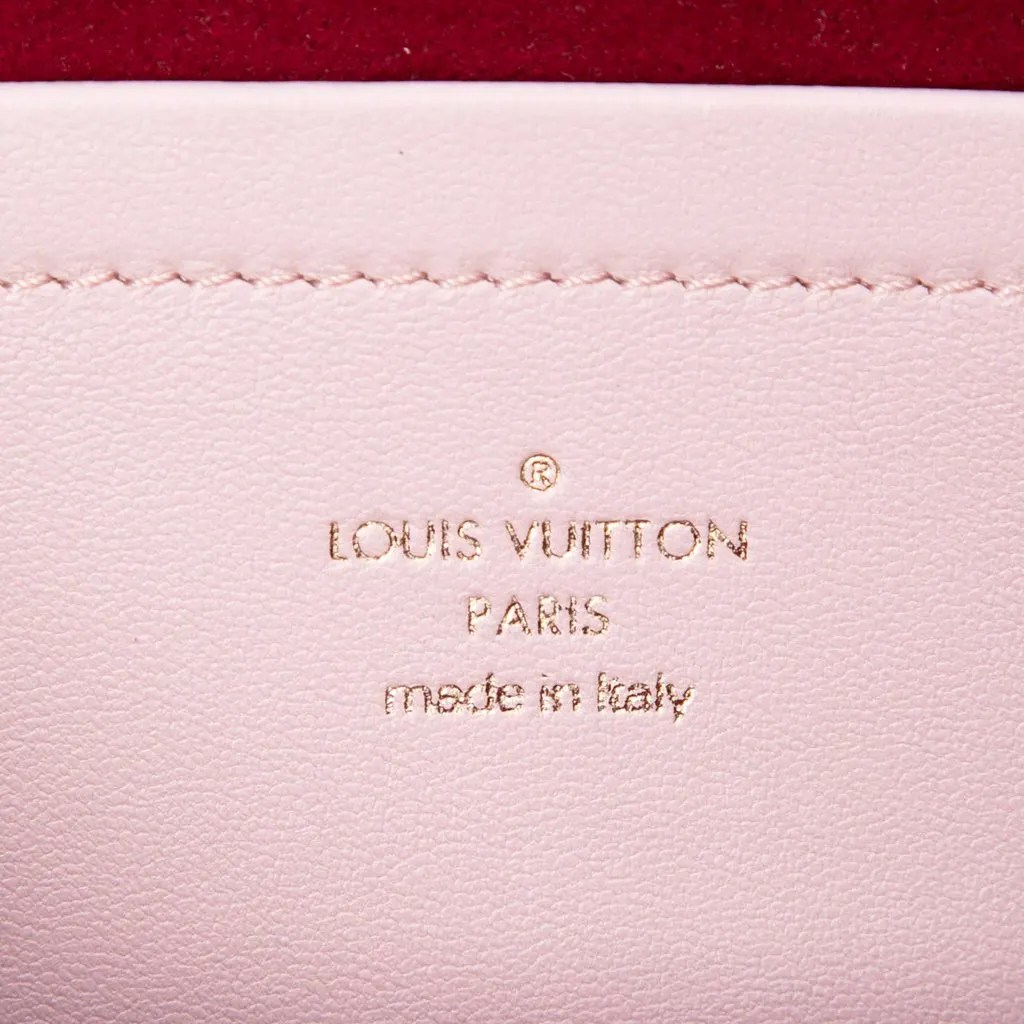 Louis Vuitton Monogram Embossed Lambskin Pochette Coussin Pink Leather Very good - Box View