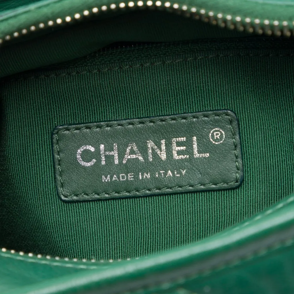 Chanel Small Aged Calfskin Gabrielle Crossbody Green Leather Very good - Box View