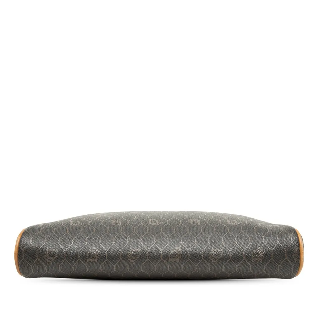 Dior Honeycomb Coated Canvas Clutch Black Canvas Very good - Inside View