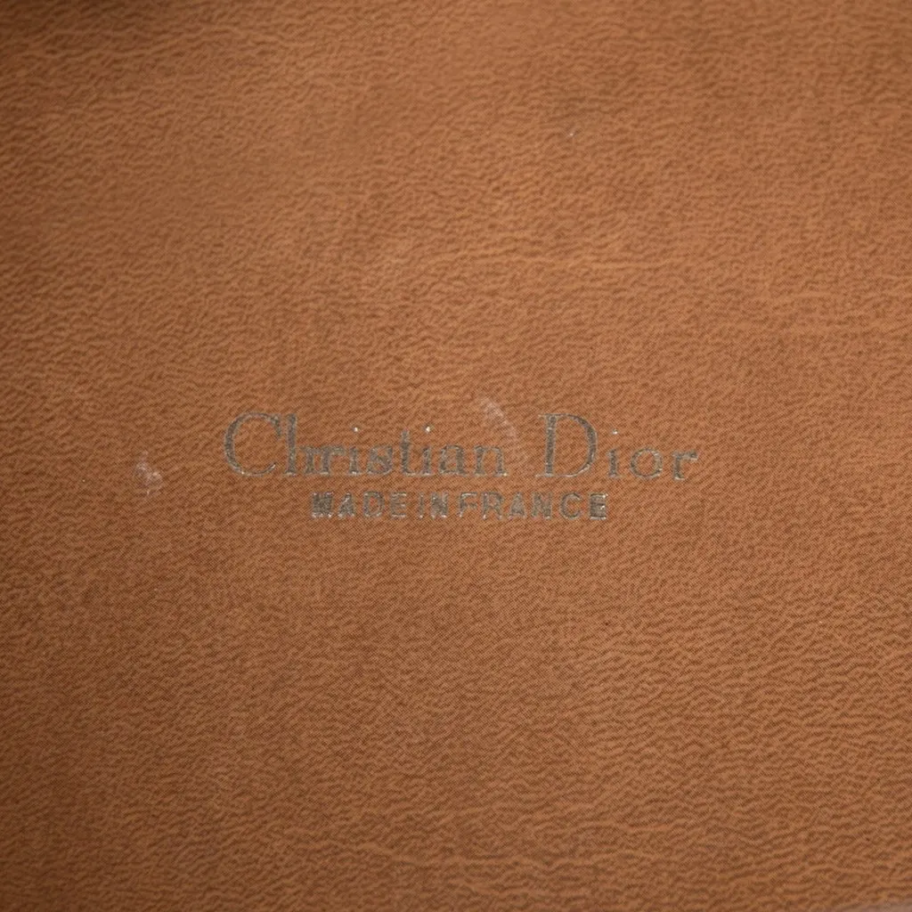 Dior Honeycomb Coated Canvas Clutch Black Canvas Very good - Box View