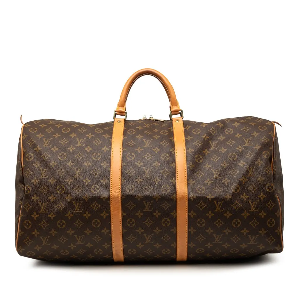 Louis Vuitton Monogram Keepall 60 Brown Very good - Front View