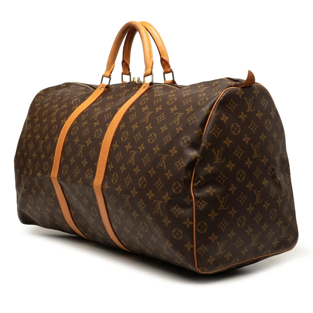 Louis Vuitton Monogram Keepall 60 Brown Very good - Back View