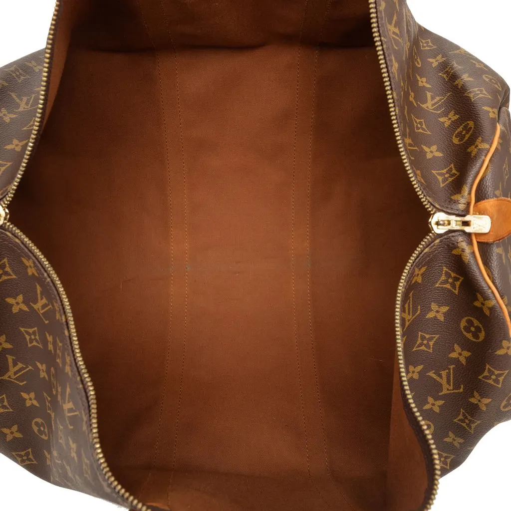 Louis Vuitton Monogram Keepall 60 Brown Very good - Model View