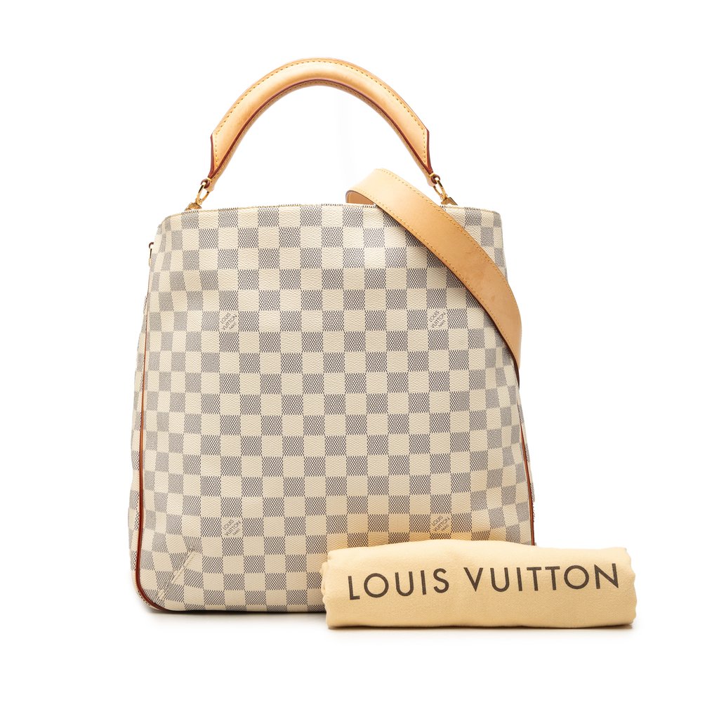 Louis Vuitton Damier Azur Soffi White Large | Pre-Owned Duba