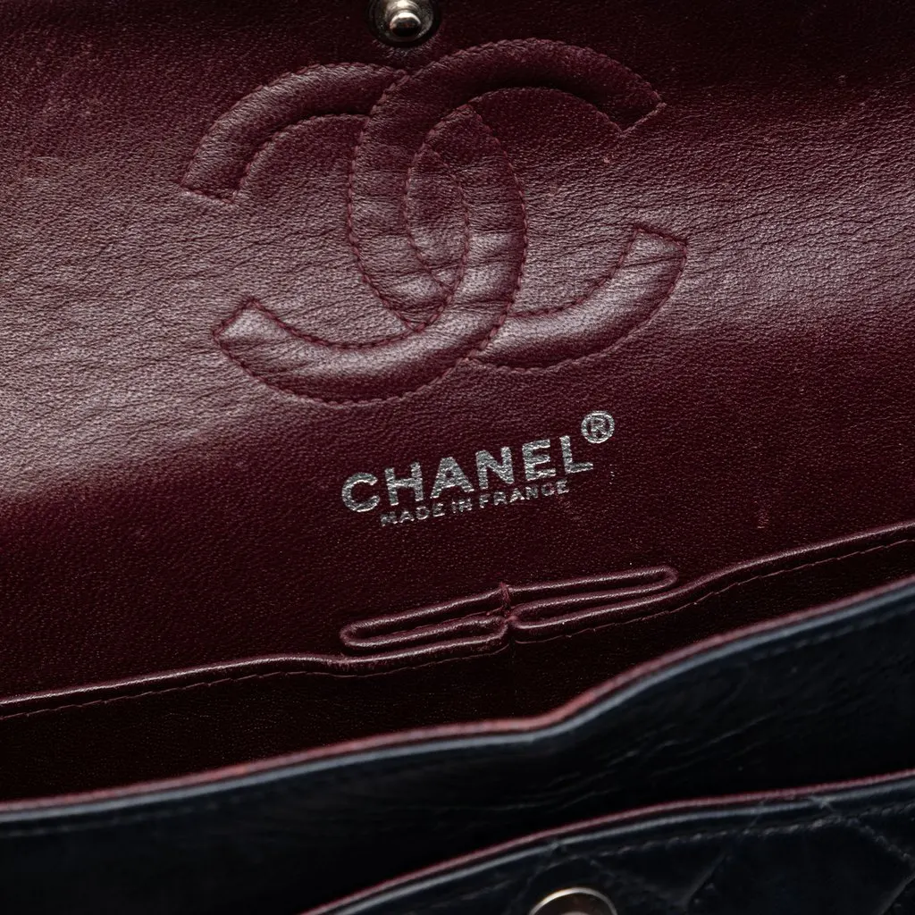 Chanel Small Classic Lambskin Double Flap Black Leather Very good - Box View