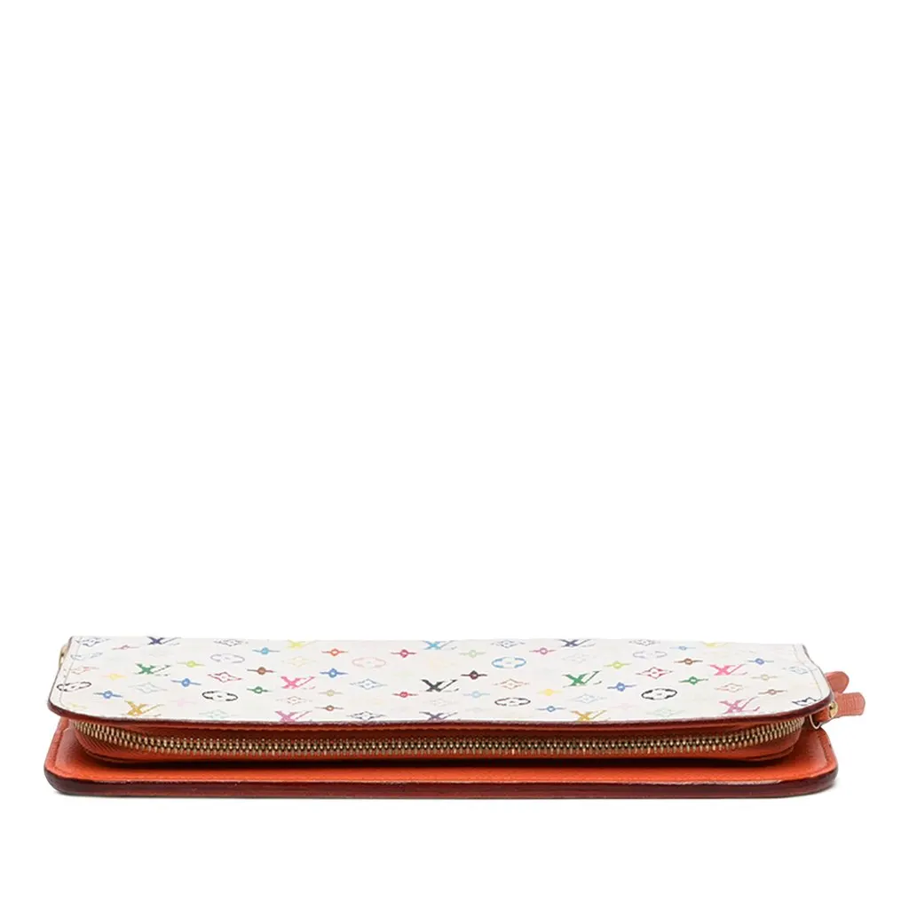 Louis Vuitton Monogram Multicolore Insolite Wallet White Canvas Good - Inside View