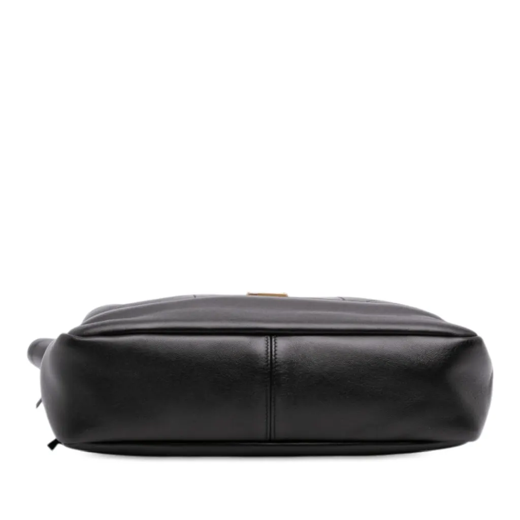 Saint Laurent Small Quilted Lambskin Jamie Shopping Tote Black Leather Very good - Inside View