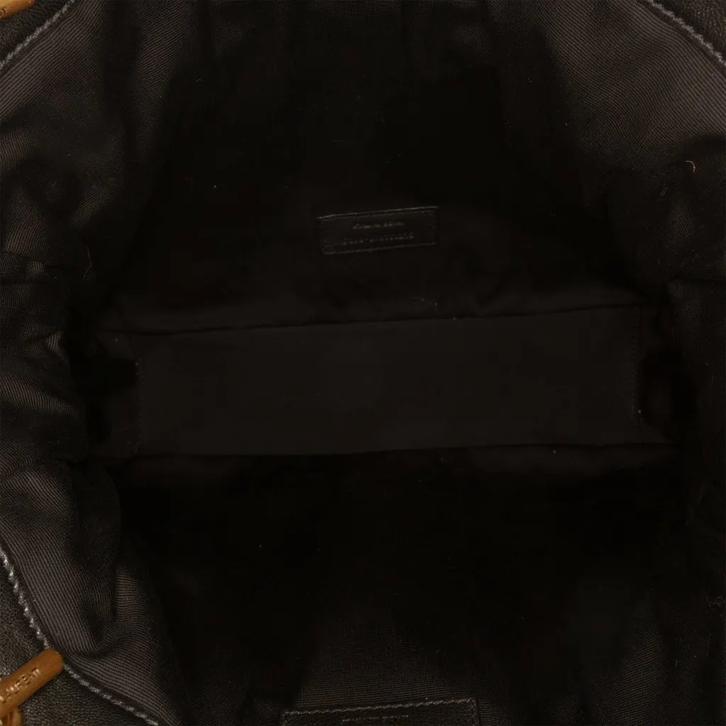 Saint Laurent Small Quilted Lambskin Jamie Shopping Tote Black Leather Very good - Model View