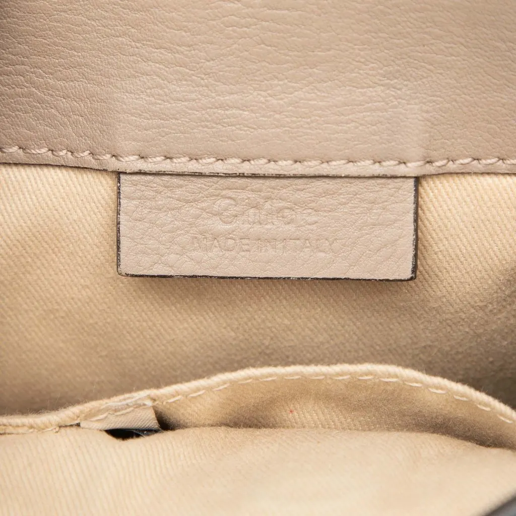 Chloé Mini Calfskin and Suede Faye Backpack Brown Leather Very good - Box View