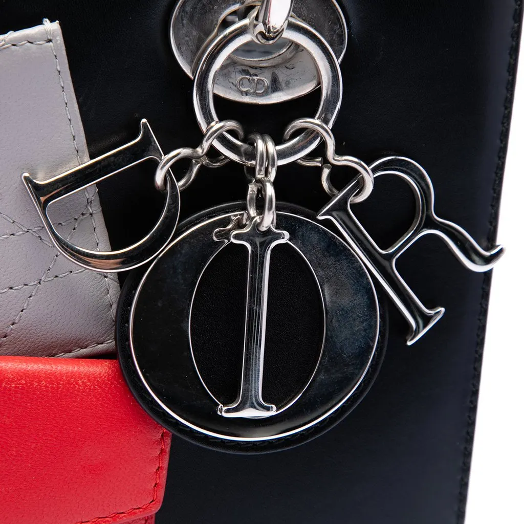 Dior Medium Calfskin Pockets Lady Dior Black Leather Very good - Box View