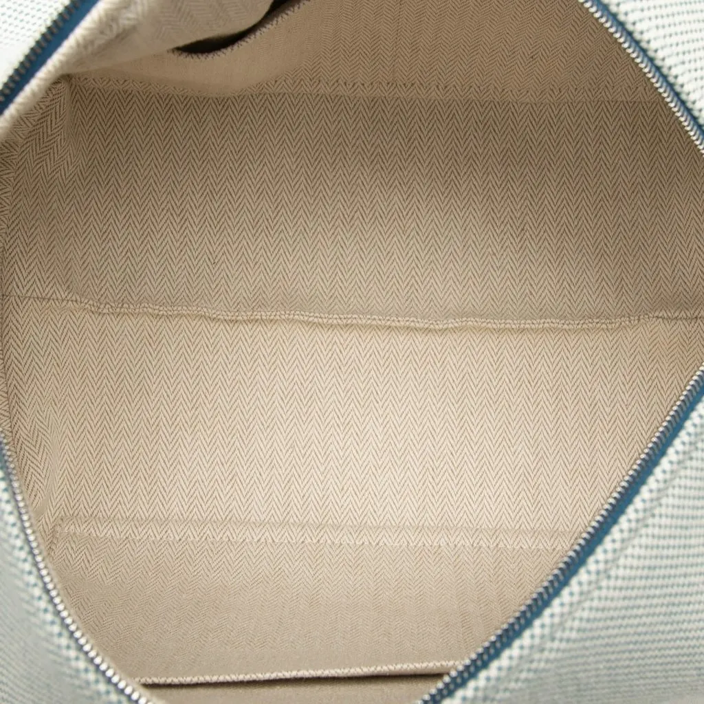 Hermès Large Toile Bride A Brac Cabriole Case Blue Canvas Very good - Model View