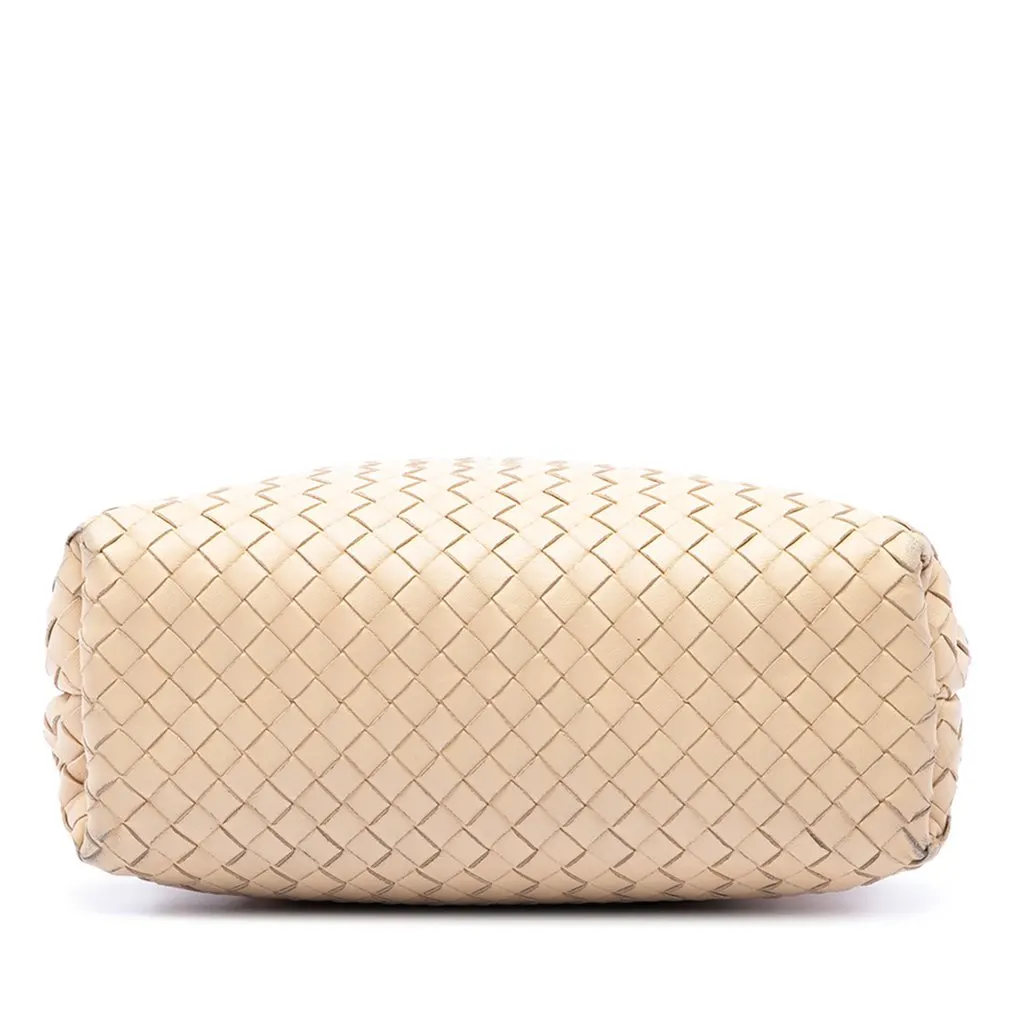 Bottega Veneta Nappa Intrecciato Fold Crossbody Beige Leather Very good - Inside View
