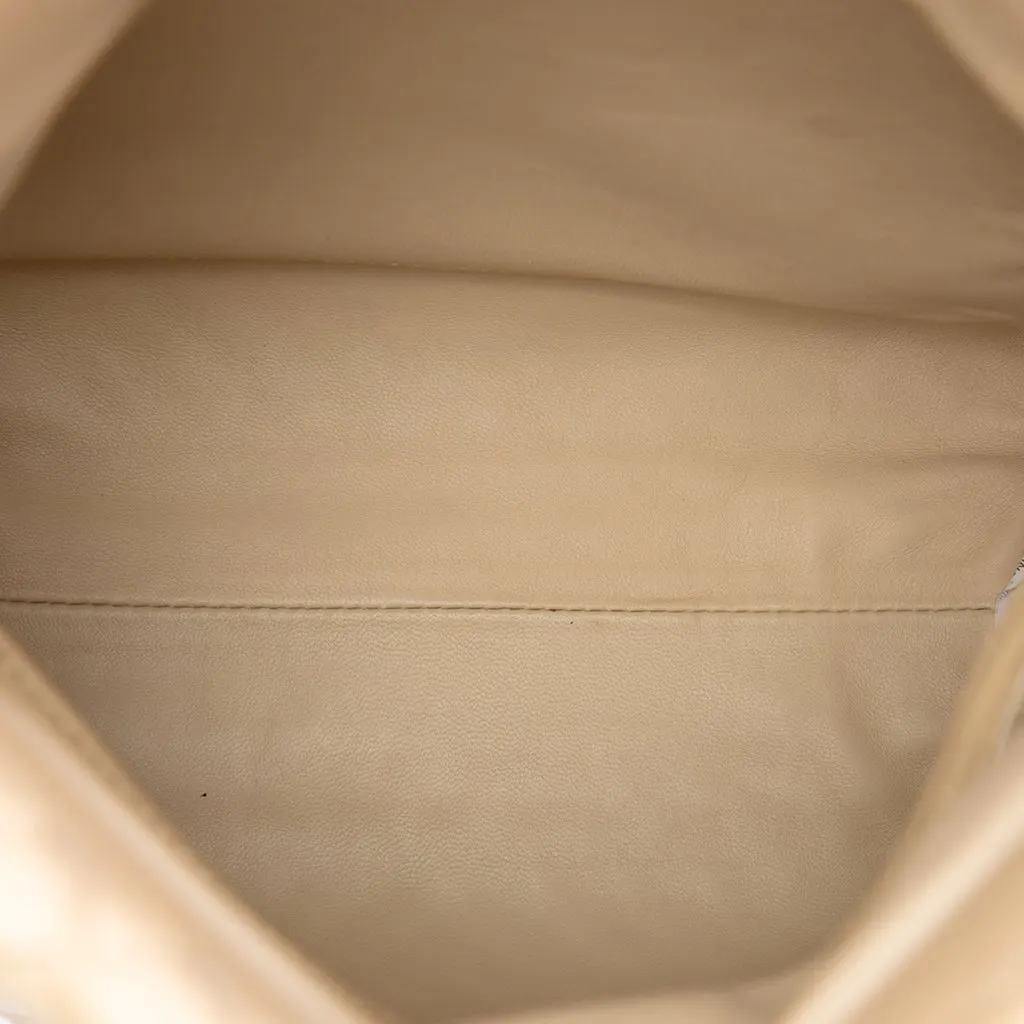 Bottega Veneta Nappa Intrecciato Fold Crossbody Beige Leather Very good - Model View