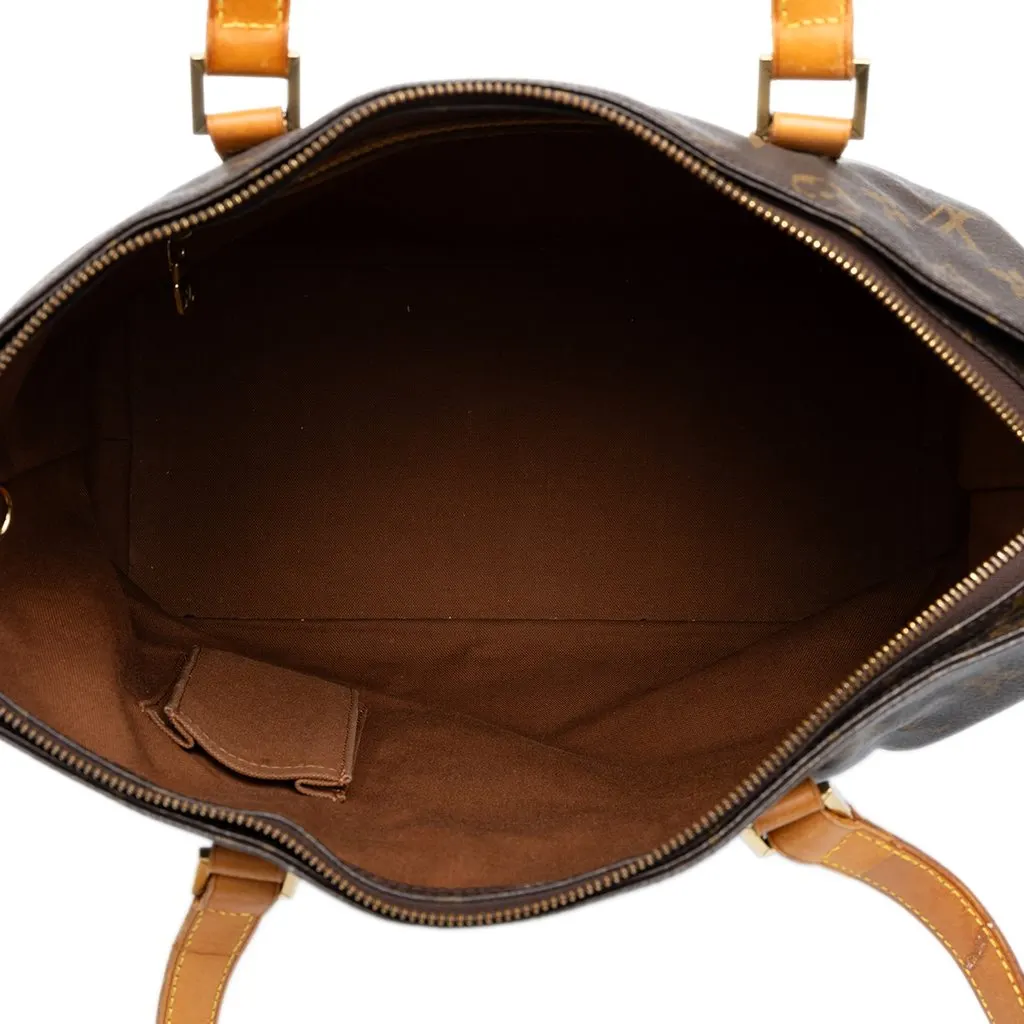 Louis Vuitton Monogram Cabas Mezzo Brown Canvas Good - Model View