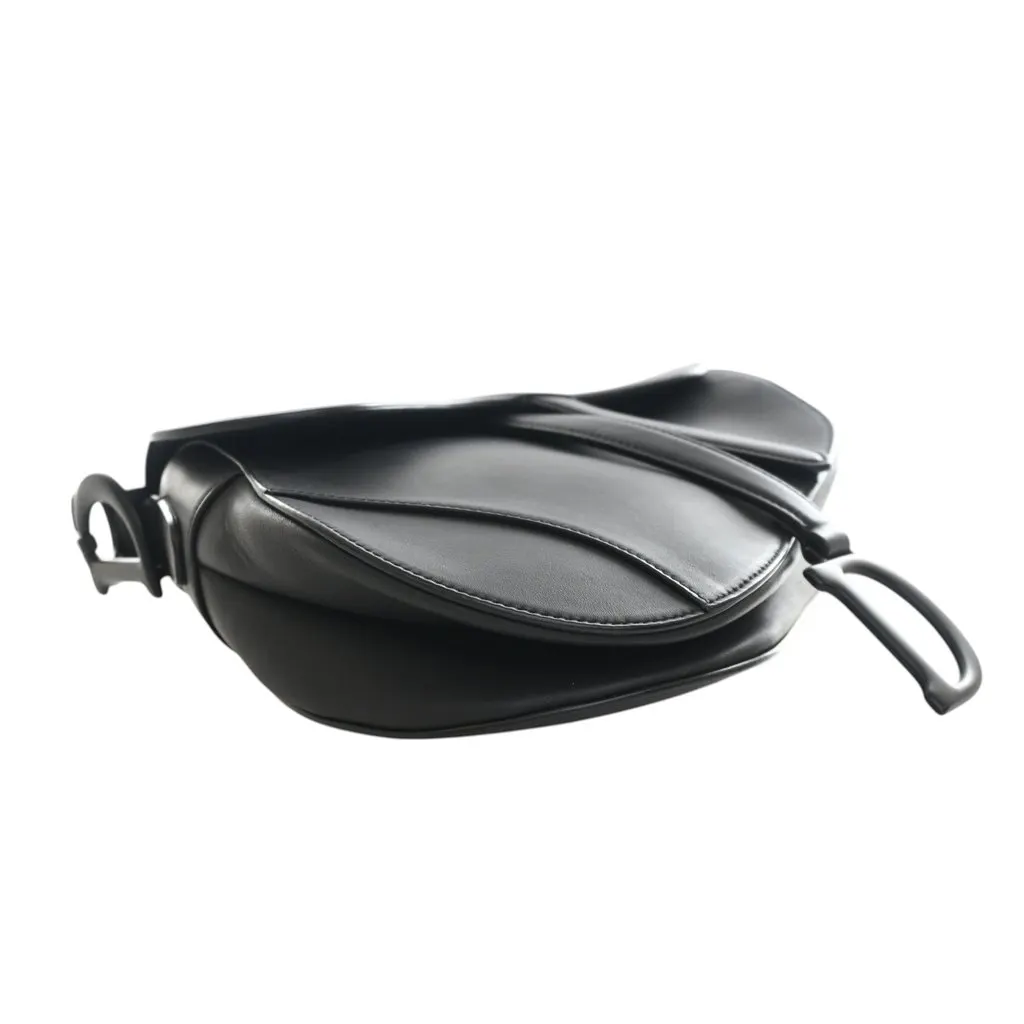 Dior Ultra Matte Calfskin Saddle Bag Black Leather Very good - Box View