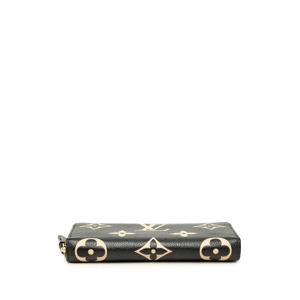 Louis Vuitton Bicolor Monogram Empreinte Giant Zippy Wallet Black Leather Very good - Inside View