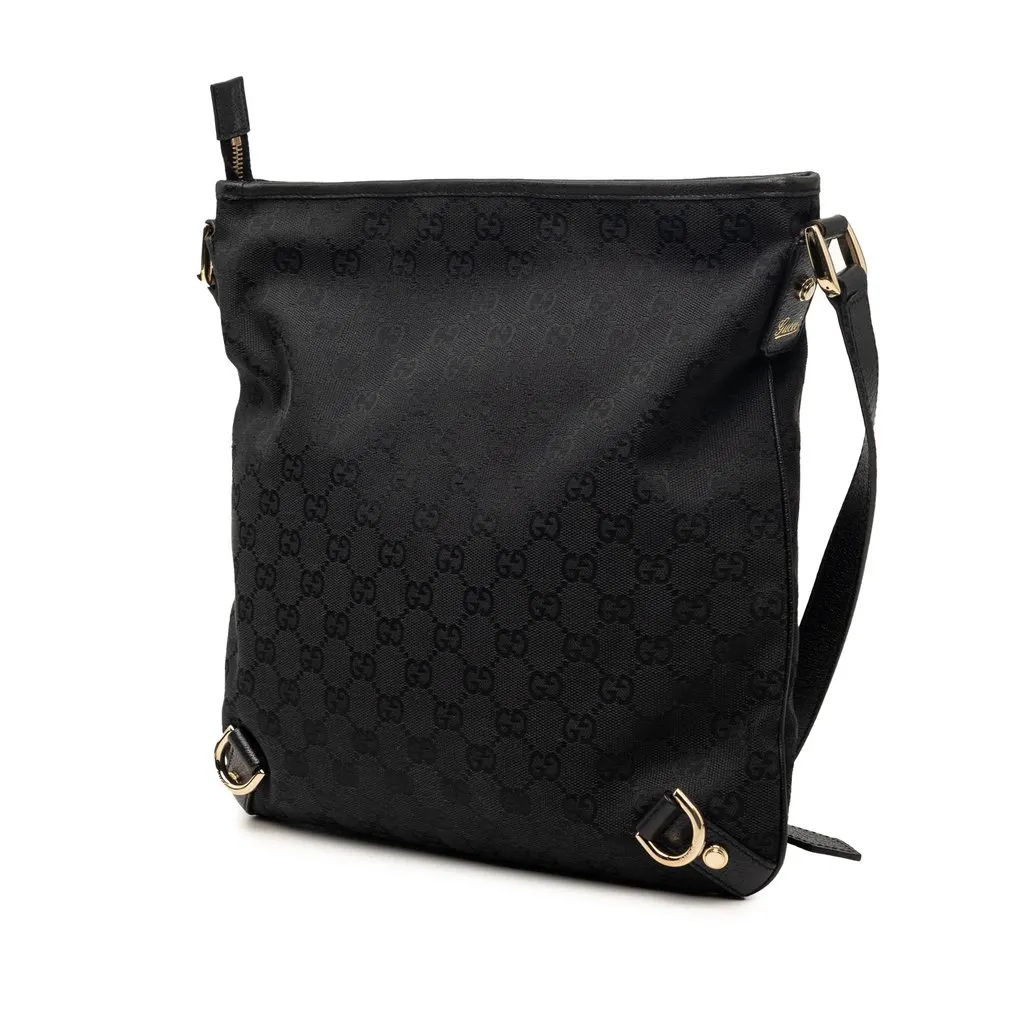 Gucci GG Canvas Abbey D Ring Crossbody Black Very good - Back View