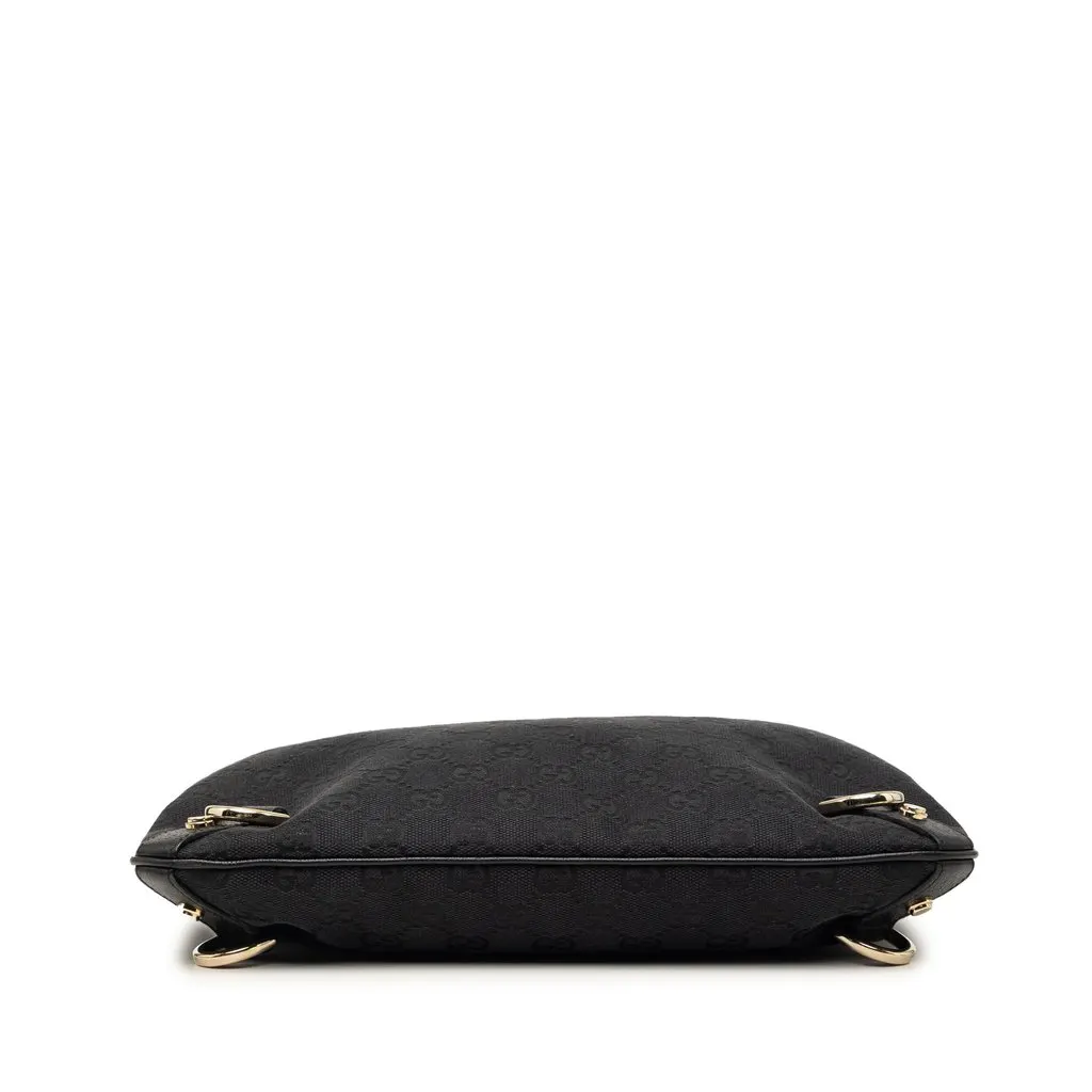 Gucci GG Canvas Abbey D Ring Crossbody Black Very good - Inside View