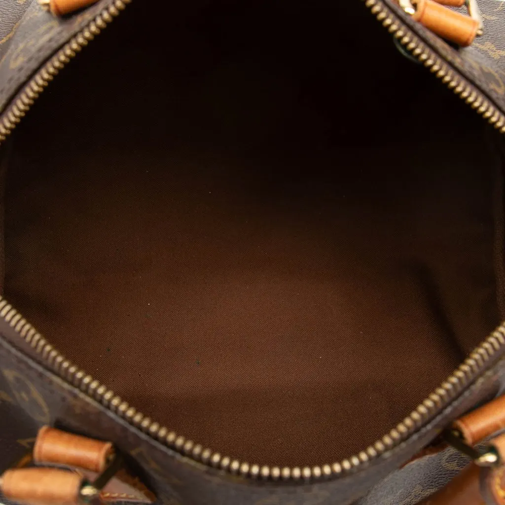 Louis Vuitton Monogram Speedy 30 Brown Canvas Good - Model View