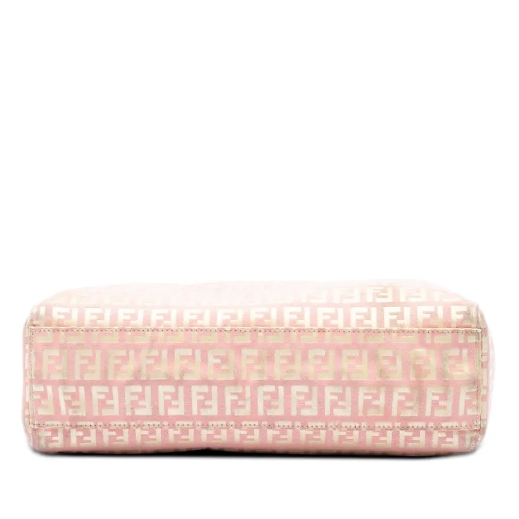 Fendi Zucchino Canvas Tote Pink Very good - Inside View