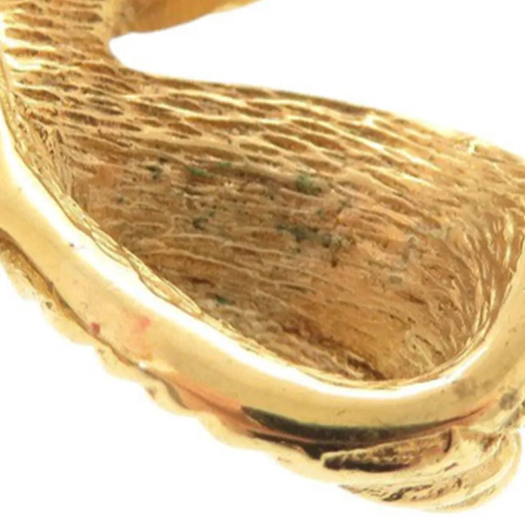 Dior Gold Plated Strass Bow Brooch Gold Metal Very good - Box View
