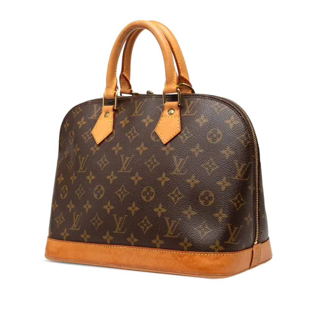 Louis Vuitton Monogram Alma PM Brown Canvas Very good - Back View