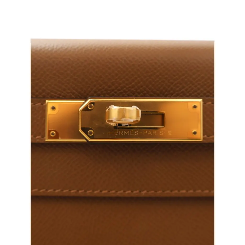 Hermès Epsom Kelly II Sellier 28 Brown Leather Never worn - Box View
