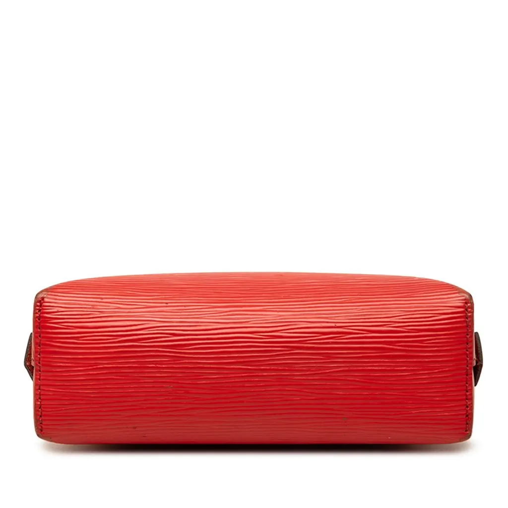 Louis Vuitton Epi Cosmetic Pouch PM Red Leather Very good - Inside View