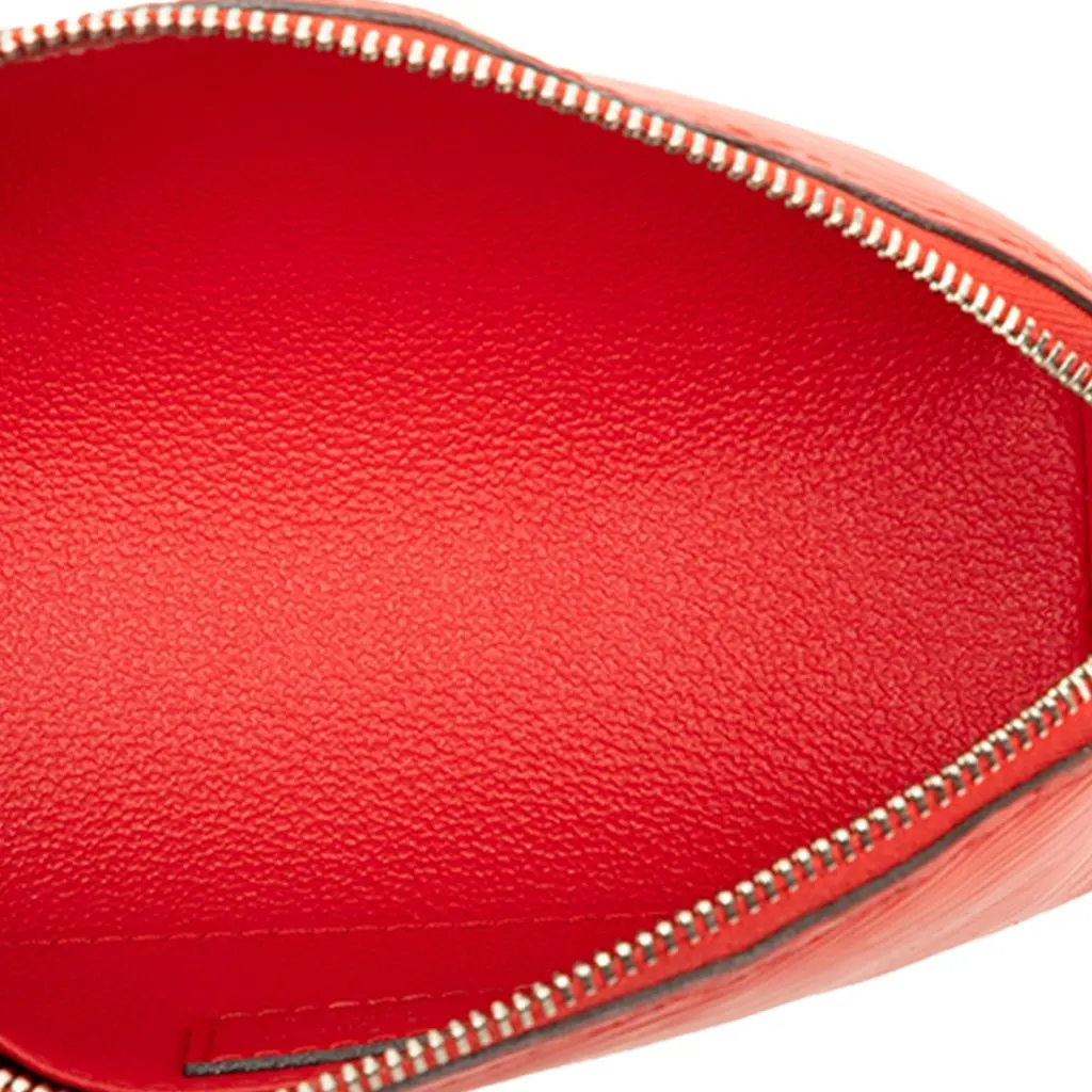 Louis Vuitton Epi Cosmetic Pouch PM Red Leather Very good - Model View