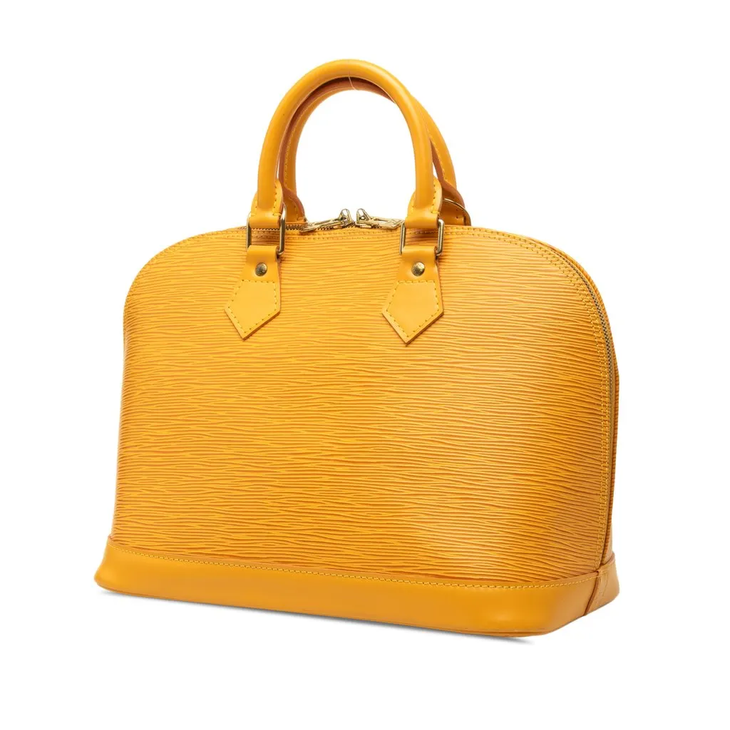 Louis Vuitton Epi Alma PM Yellow Leather Very good - Back View