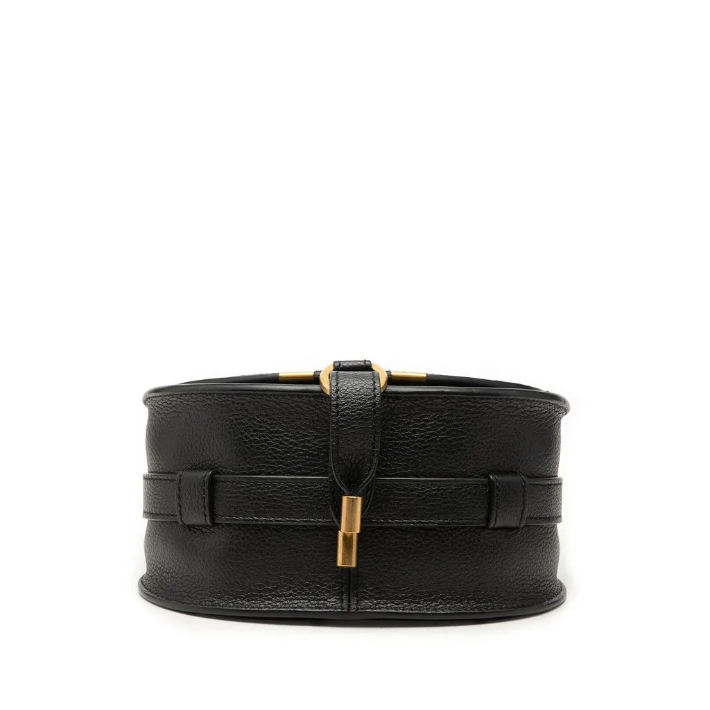 Chloé Small Grained Leather Marcie Saddle Crossbody Black Leather Very good - Inside View