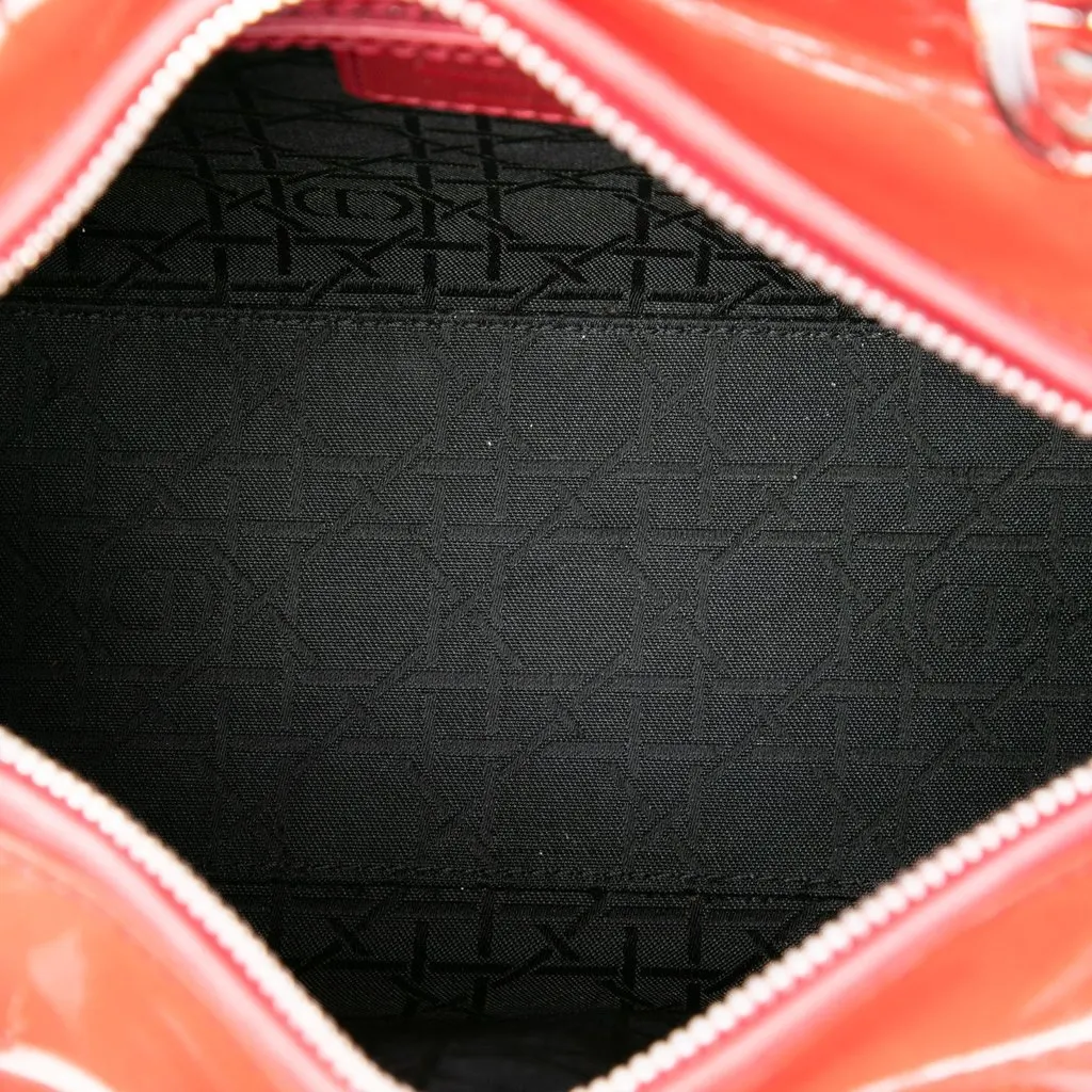 Dior Medium Patent Cannage Lady Dior Red Leather Very good - Model View