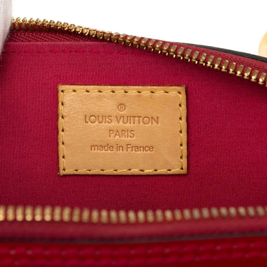 Louis Vuitton Monogram Vernis Alma BB Red Leather Good - Box View