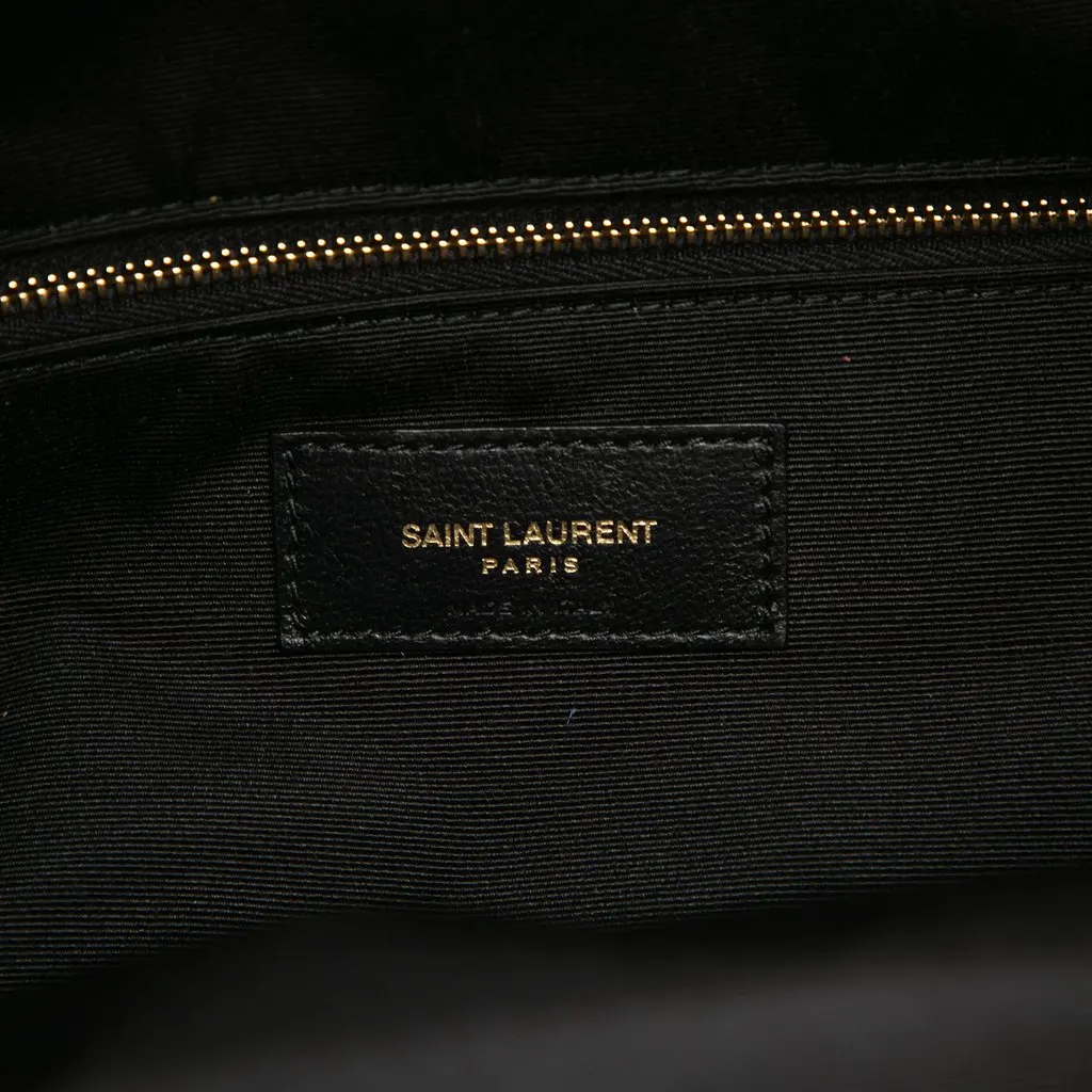 Saint Laurent Quilted Nappa Monogram Icare Hobo Black Leather Very good - Box View