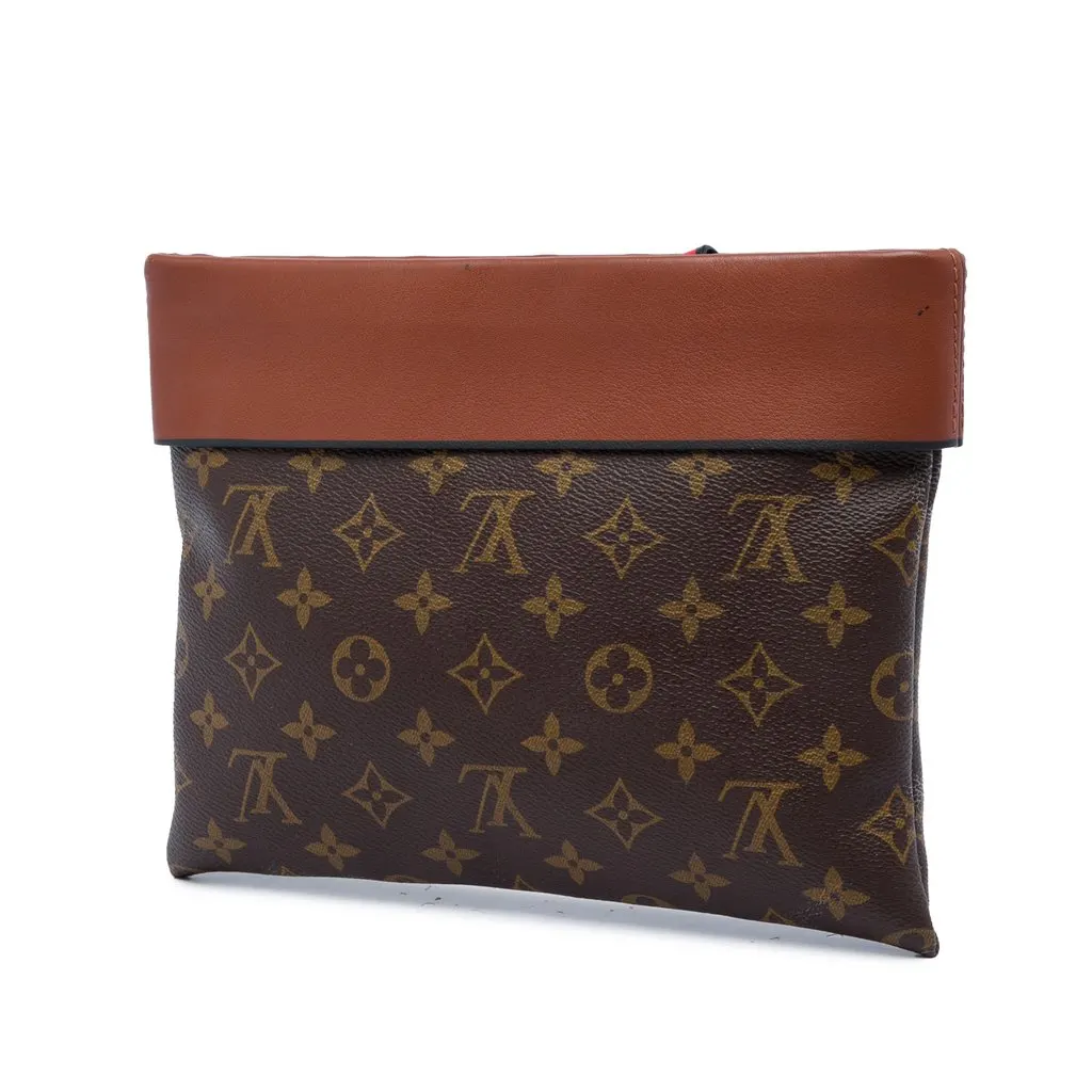 Louis Vuitton Monogram Pochette Tuileries Brown Canvas Very good - Back View