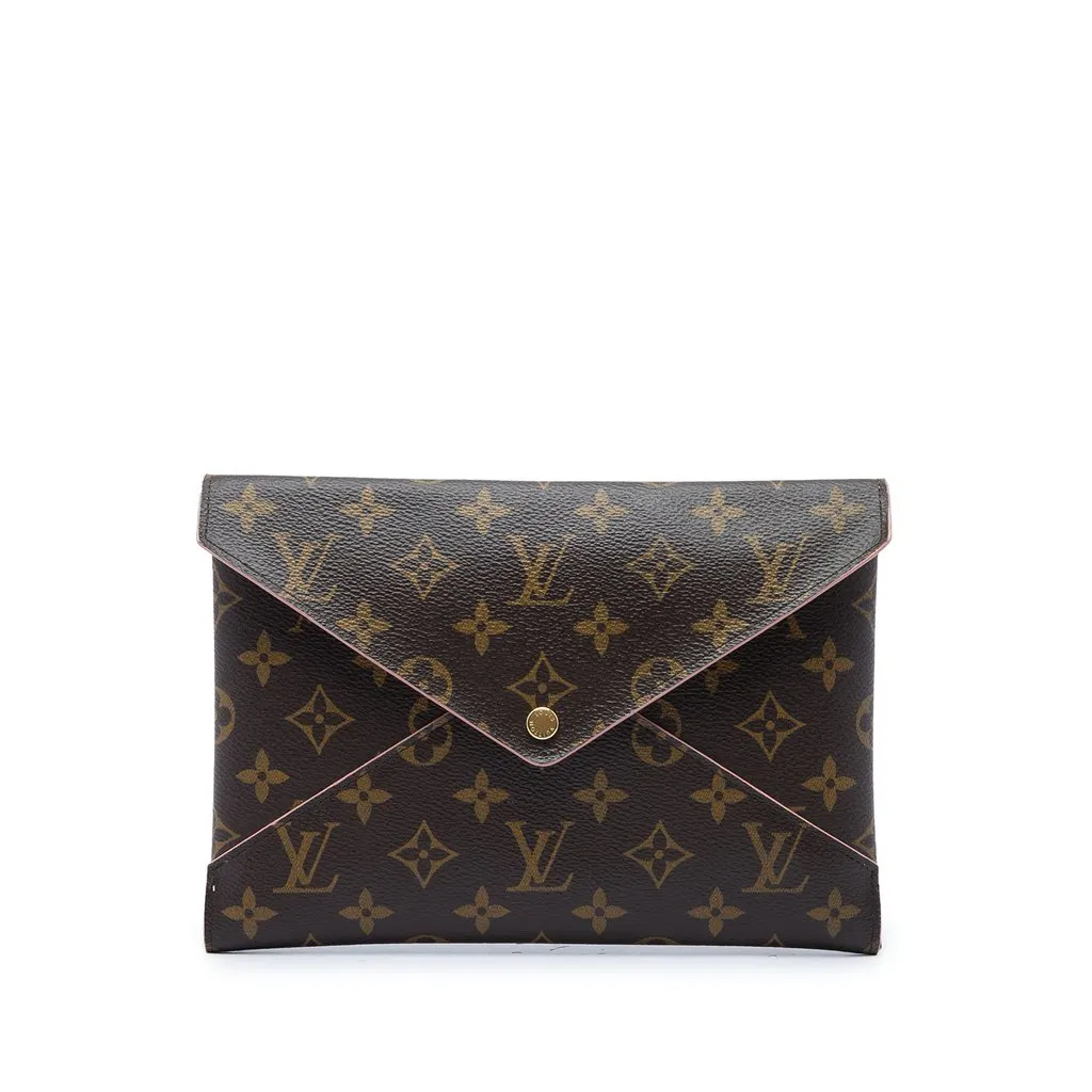 Louis Vuitton Monogram Pochette Kirigami GM Brown Canvas Very good - Front View