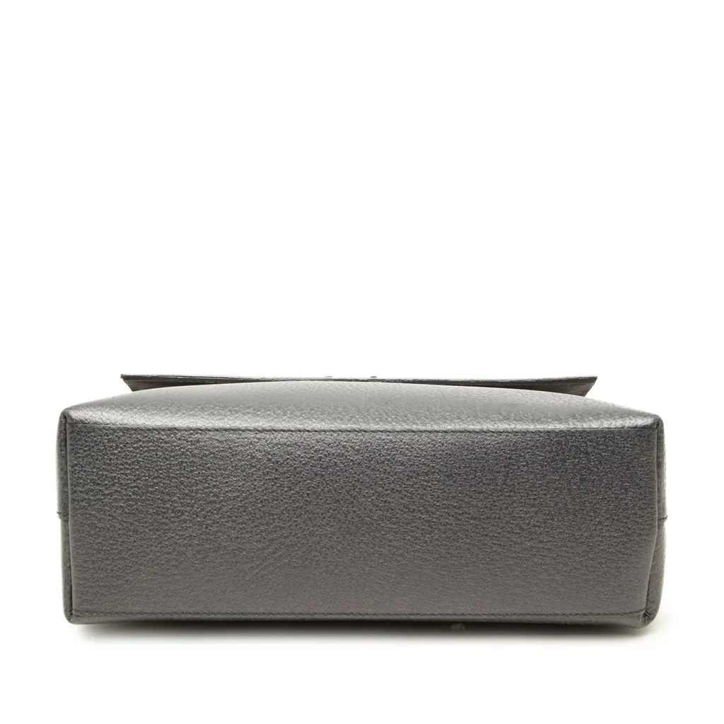 Gucci Leather Bamboo Handbag Black Leather Good - Inside View