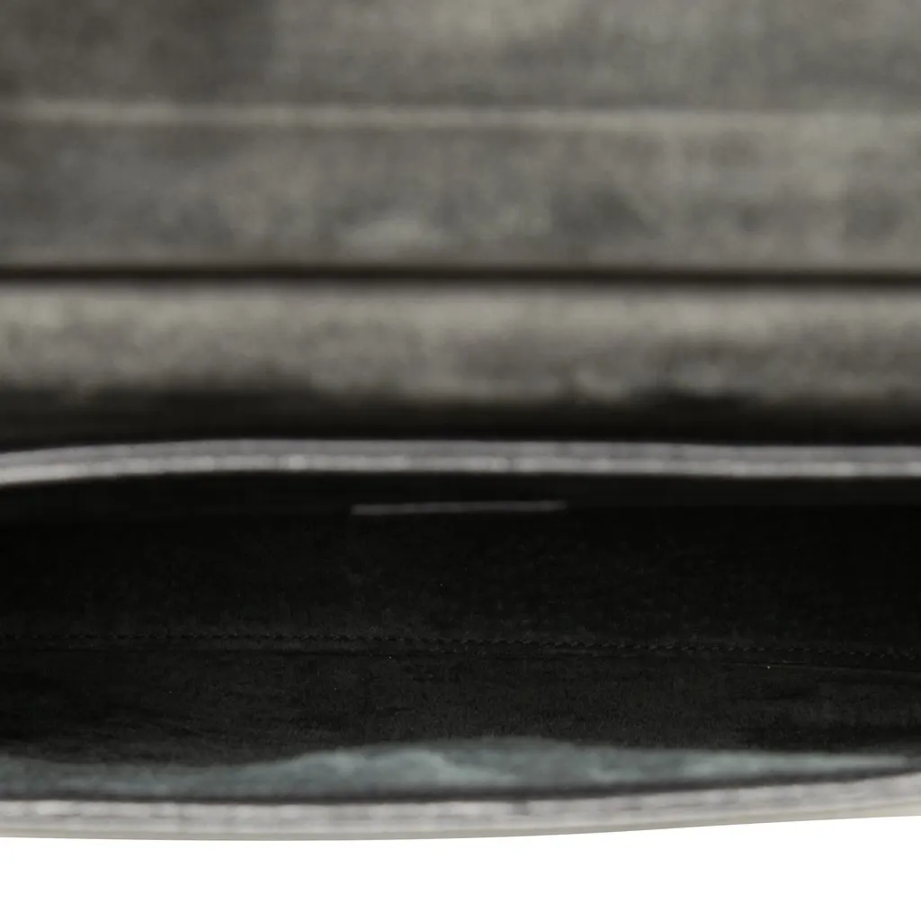 Gucci Leather Bamboo Handbag Black Leather Good - Model View