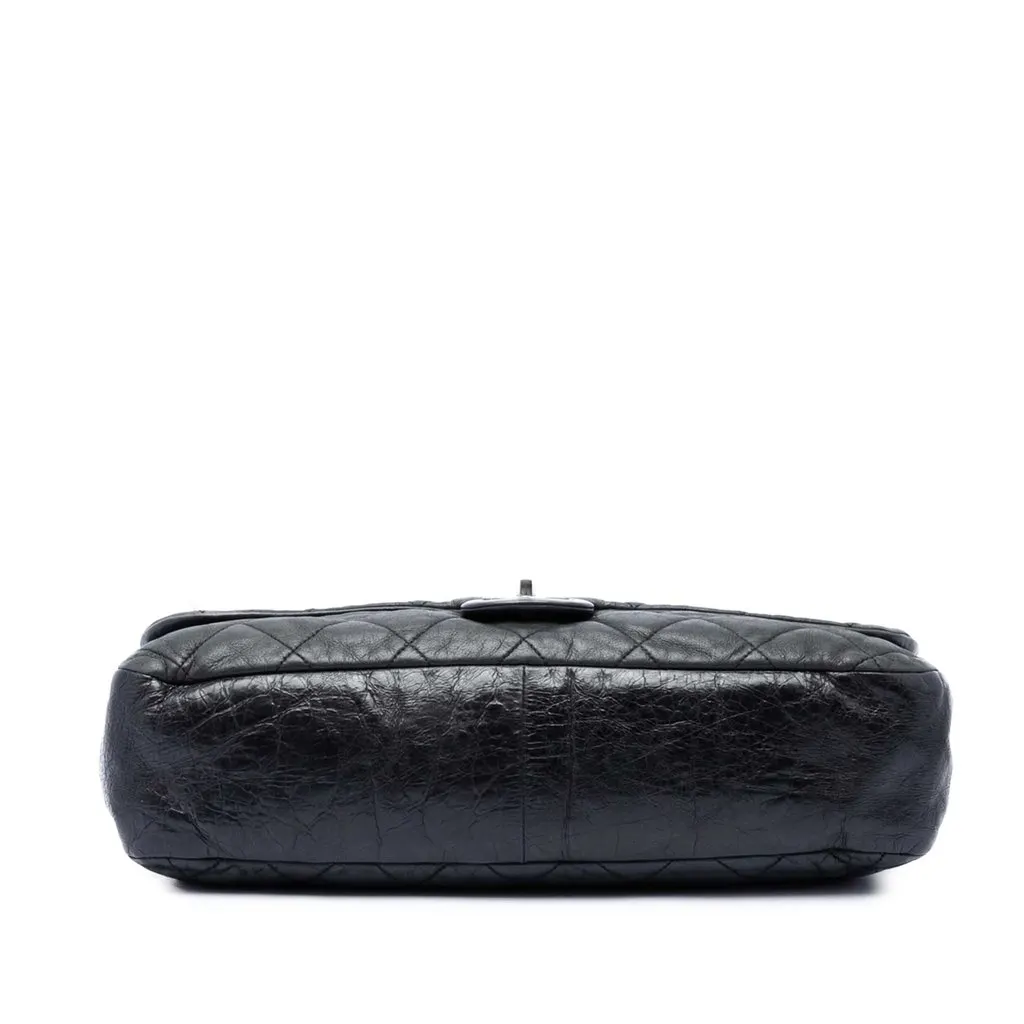 Chanel Jumbo Iridescent Calfskin In The Mix Flap Black Leather Very good - Inside View